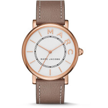NEW MARC JACOBS MJ1533 Roxy Silver Dial Ladies Cement Leather Watch UK SELLER