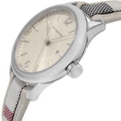 Burberry Burberry Γυναικών 32Mm δερμάτινη ζώνη χάλυβα υπόθεση ελβετικό ρολόι χαλαζία Bu10113 1