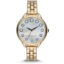MARC JACOBS MJ3509 Betty White Mother Pearl Dial Ladies Watch Garantía del vendedor del Reino Unido