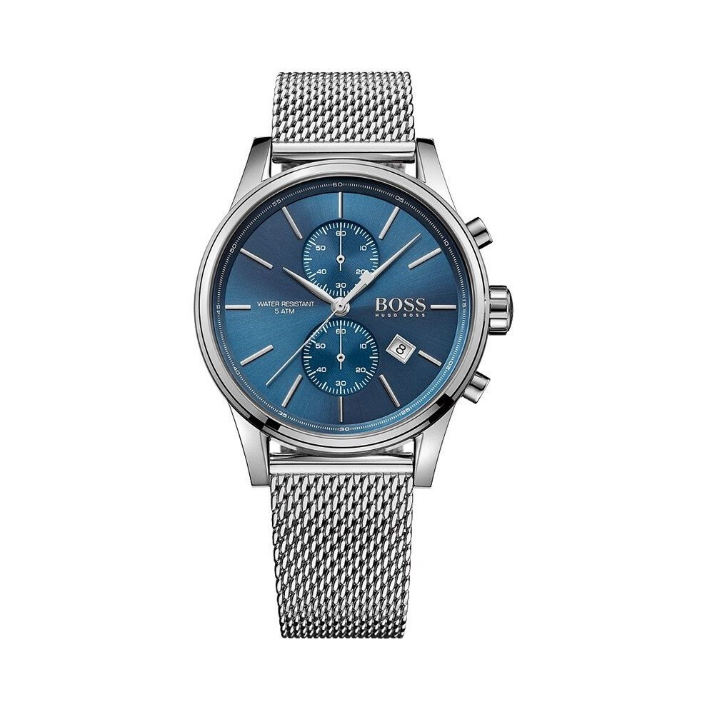 Hugo Boss Mens Jet Chronograph Watch 1513441 Uk Seller Blue