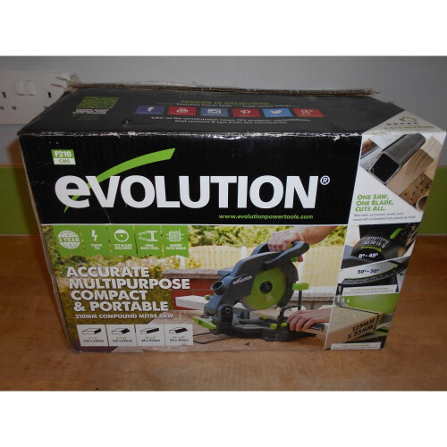 Evolution Power Tools F210-CMS Multi-Purpose Compound Mitre Saw 210 mm 2