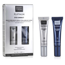 Crème para o contorno dos olhos - MartiDerm - Platinum Eye Correct - 10ml dia e noite - Hidratação - Anti-olheiras