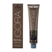 Colorazione permanente anti-età Schwarzkopf - Igora Royal Absolutes 6-60 Biondo Scuro Marrone Naturale - Crema