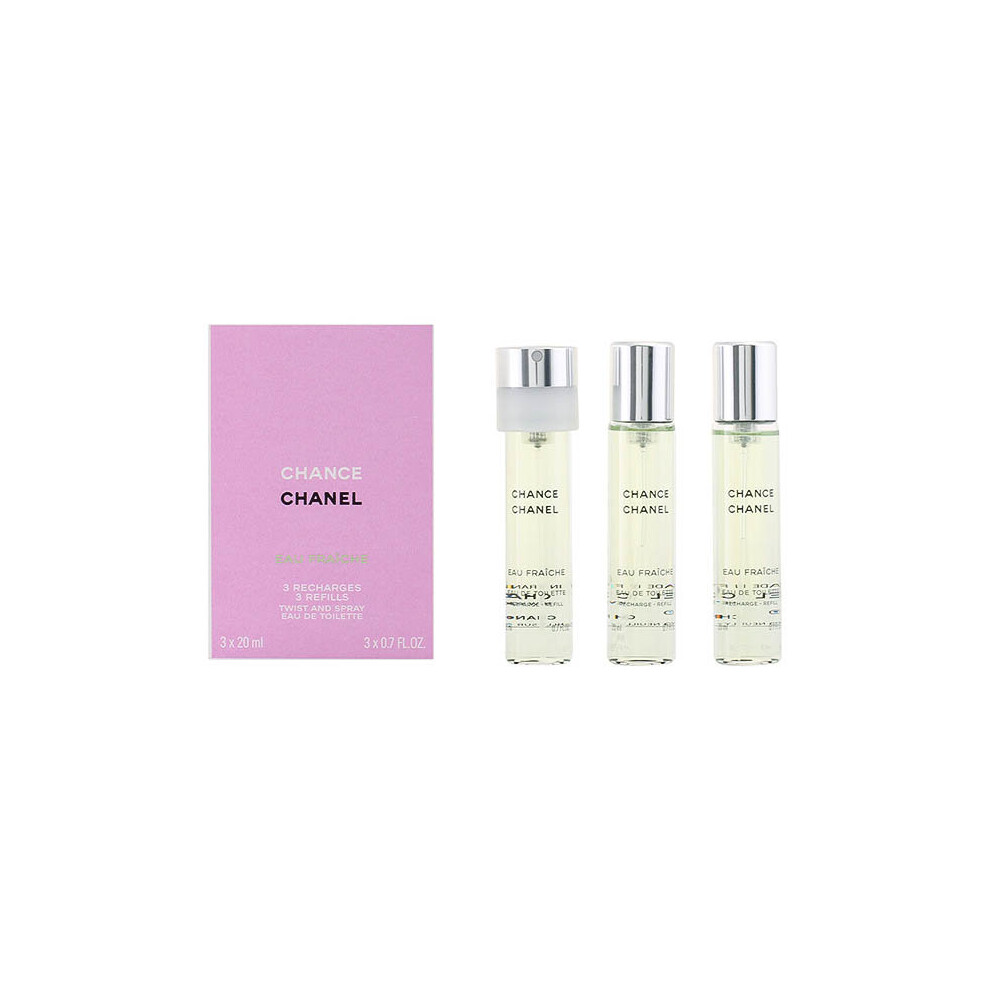 Women's Perfume Set Chance Eau Fraiche Chanel (3 pcs)