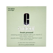 Clinique-Fresh Pressed Renewing Powder Cleanser with Pure Vitamin C - All Skin Types ZWGP-28x0.5g/0.01oz