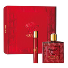 Versace Eros Flame Gift Set 100ml EDP + 10ml EDP + Toiletry Bag