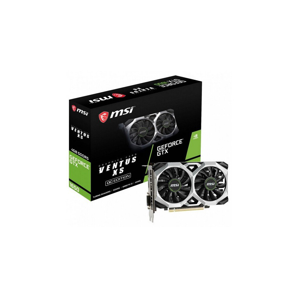 Msi Gaming Graphics Card Nvidia Gtx 1650 Ventus Xs 4 Gb Gddr5