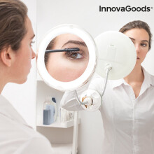 Suurennuspeili - InnovaGoods - Mizoom - LED - Joustava varsi - Imukuppi