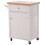 Homcom HOMCOM Rolling Kitchen Cart Storage Trolley with Drawer Towel Rail White 1