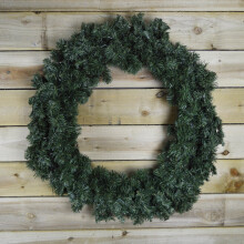 90cm Diameter Plain Green Luxury Imperial Pine Christmas Door Wreath