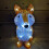 Snow Time 28cm Sitting Acrylic Christmas Festive Fox Light Up Figure 1