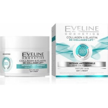 Eveline félig gazdag ránctalanító krém kollagénnel és elasztinnal és 3D-kollagén liftinggel 50ml