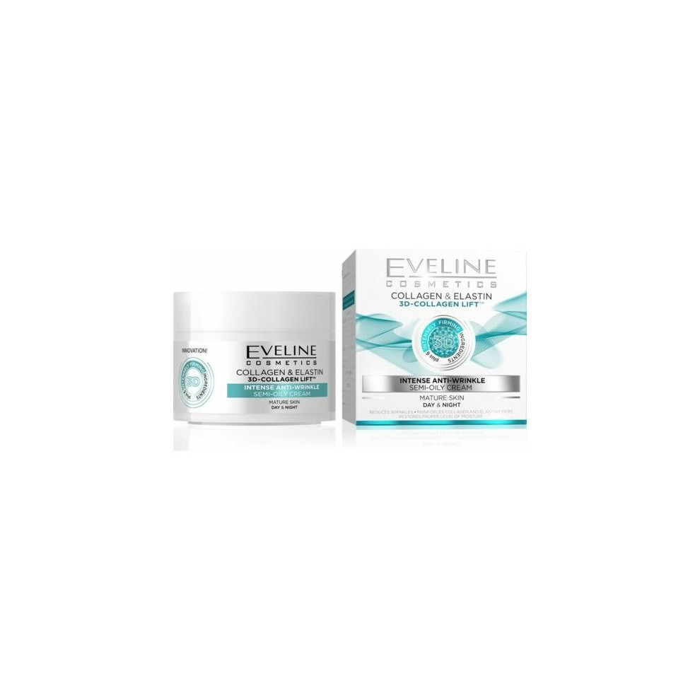 Eveline 3D-Collagen Lift Intense Anti-Wrinkle Day&Night Cream 50Ml