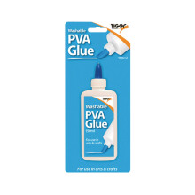 12 x Tiger 150ml Washable PVA Glue Anti-clog dispenser and dries clear 3012 TGR2779