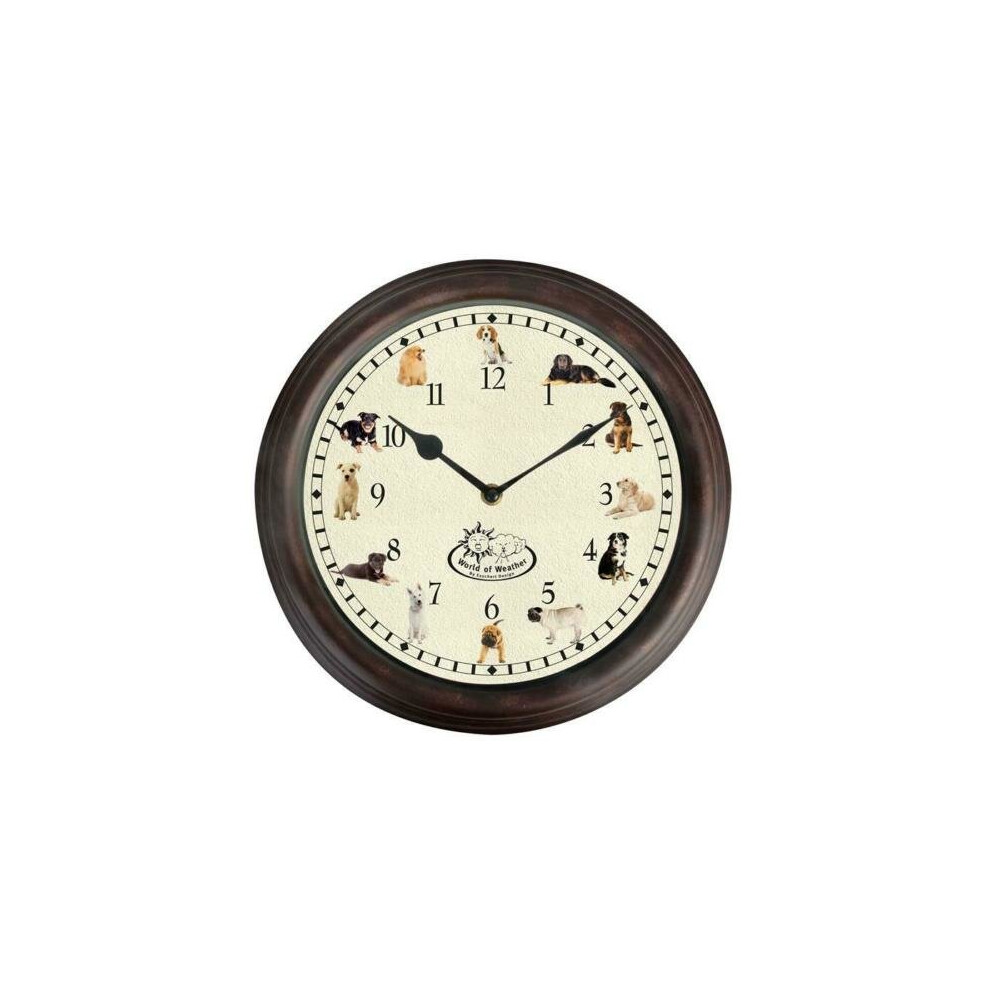 Dog Barking Sound Chiming Wall Clock