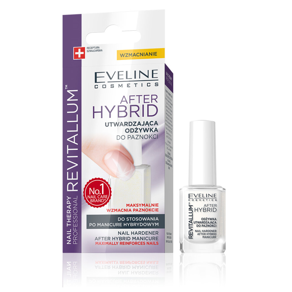 Eveline Revitalum Nail Conditioner After Hybrid Manicure - Nail Hardener 12Ml For Thin, Weak Nails