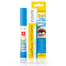 EVELINE 8IN1 EYELASH SERUM TOTAL ACTION CONDITIONER MASCARA BASE PRIMER LASHES