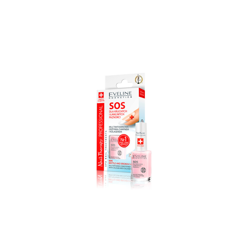 Eveline Nail Therapy Professional Sos Brittle & Broken Nails After Hybrid 12Ml
