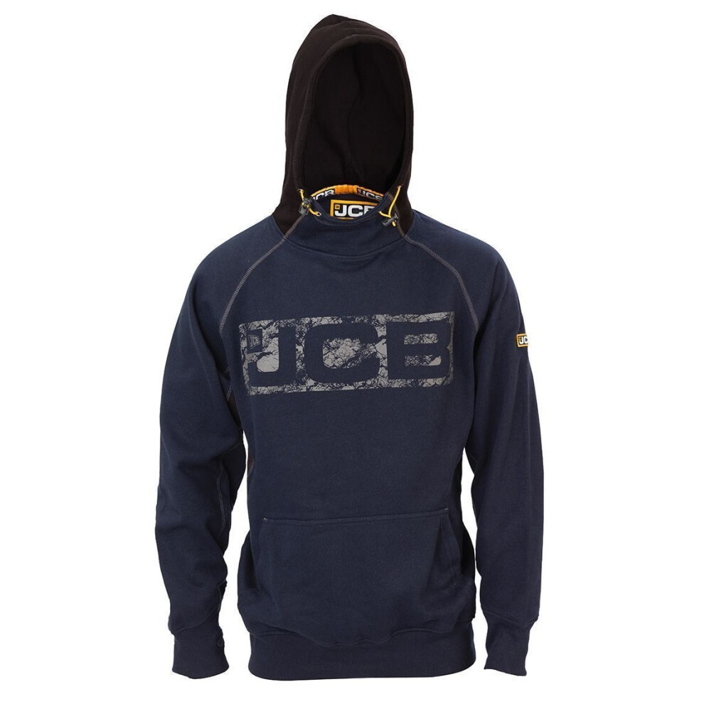 Jcb (Medium) Horton Hoodie Hooded Jumper Navy (Sizes S-Xxl) Blue