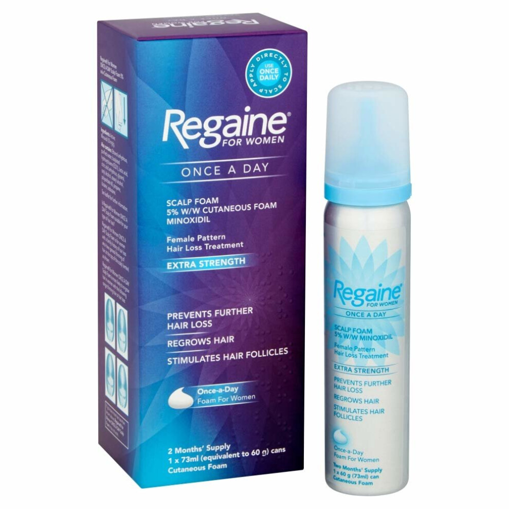 Regaine for Women Once a Day Scalp Foam Hair Loss Extra Strength 73ml