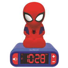 Lexibook RL800SP Kid's Spider-Man Night Light Radio Alarm Clock│Snooze
