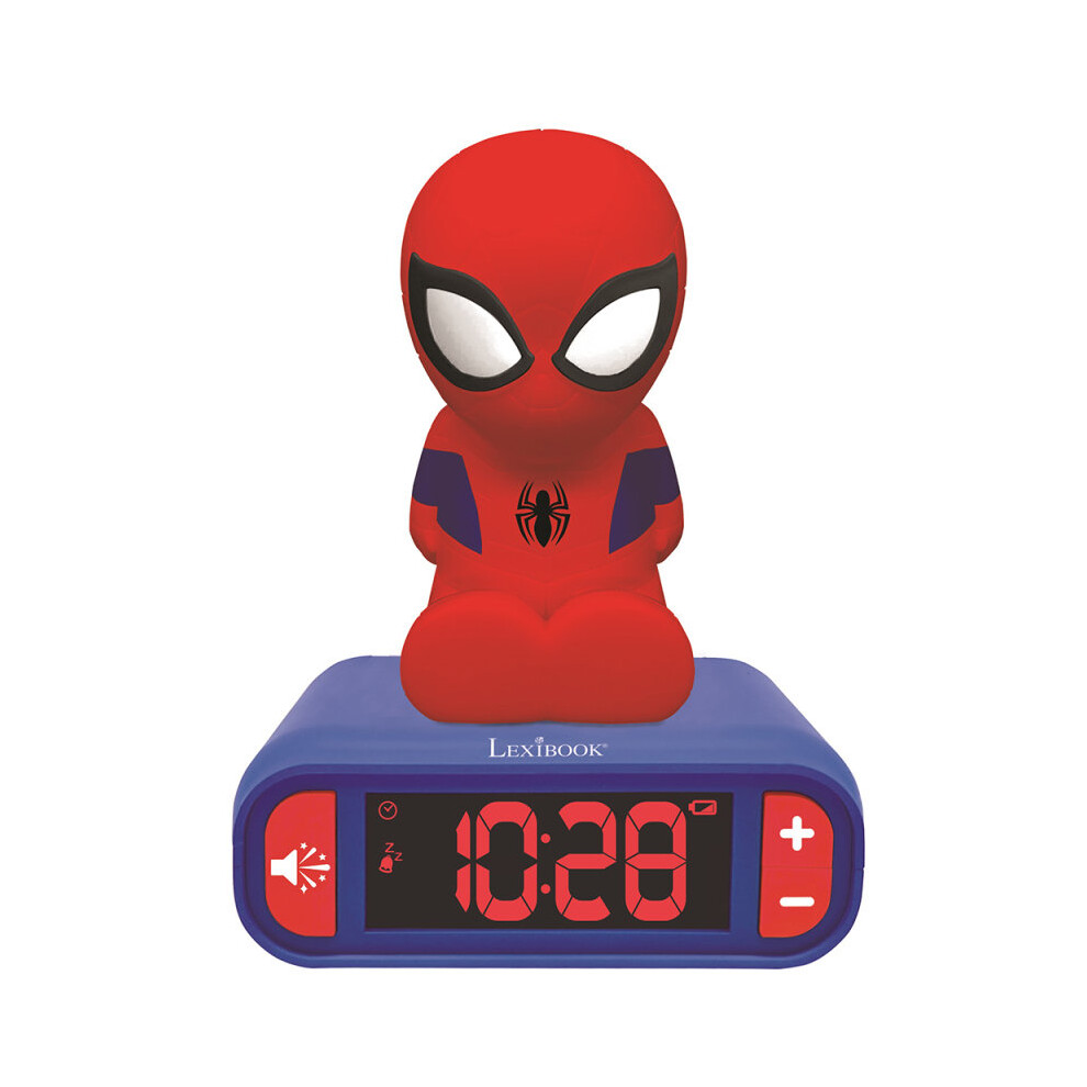 Lexibook RL800SP Kid's Spider-Man Night Light Radio Alarm ClockâSnooze