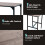 Homcom HOMCOM 3 Pack Table Stool Set Industrial Design Metal Frame Oak Tone 4