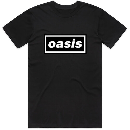 Oasis (L) Oasis 'Classic Logo' (Black) T-Shirt