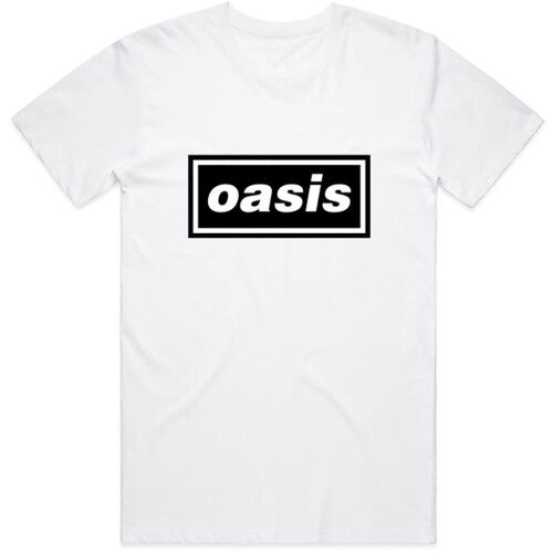 Oasis (M) Oasis 'Classic Logo' (White) T-Shirt