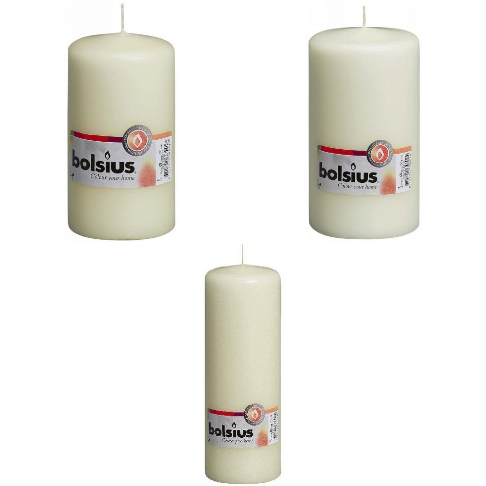 Bolsius Ivory (15Cm, ) Pillar Candle 15Cm