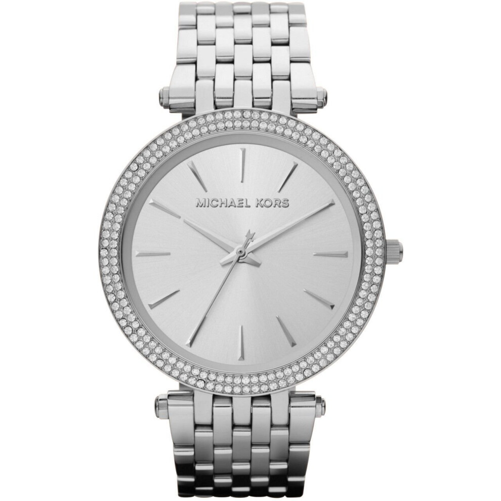 MICHAEL KORS MK3190 Darci Silver Dial Pave Bezel Ladies Watch