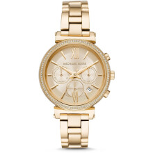 NEU MICHAEL KORS MK6559 Crystal Gold Dial Damenuhr UK SELLER