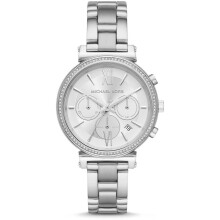 NEU MICHAEL KORS MK6575 Silbernes Zifferblatt Damenuhr UK SELLER
