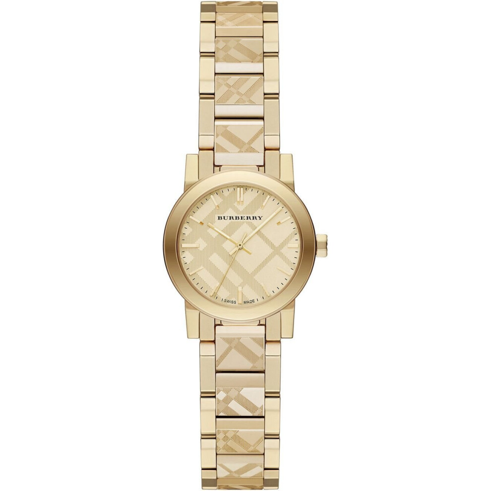 Burberry BU9234 Women's Swiss Gold Ion-Plated Stainless Steel Watch UK SELLER