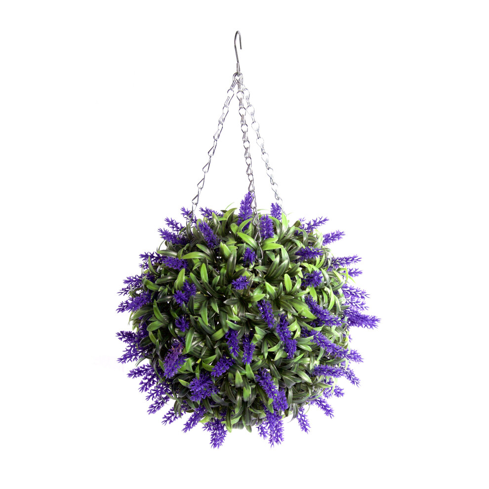 Best Artificial (30Cm, ) Flower Hanging Ball Purple/Lavender