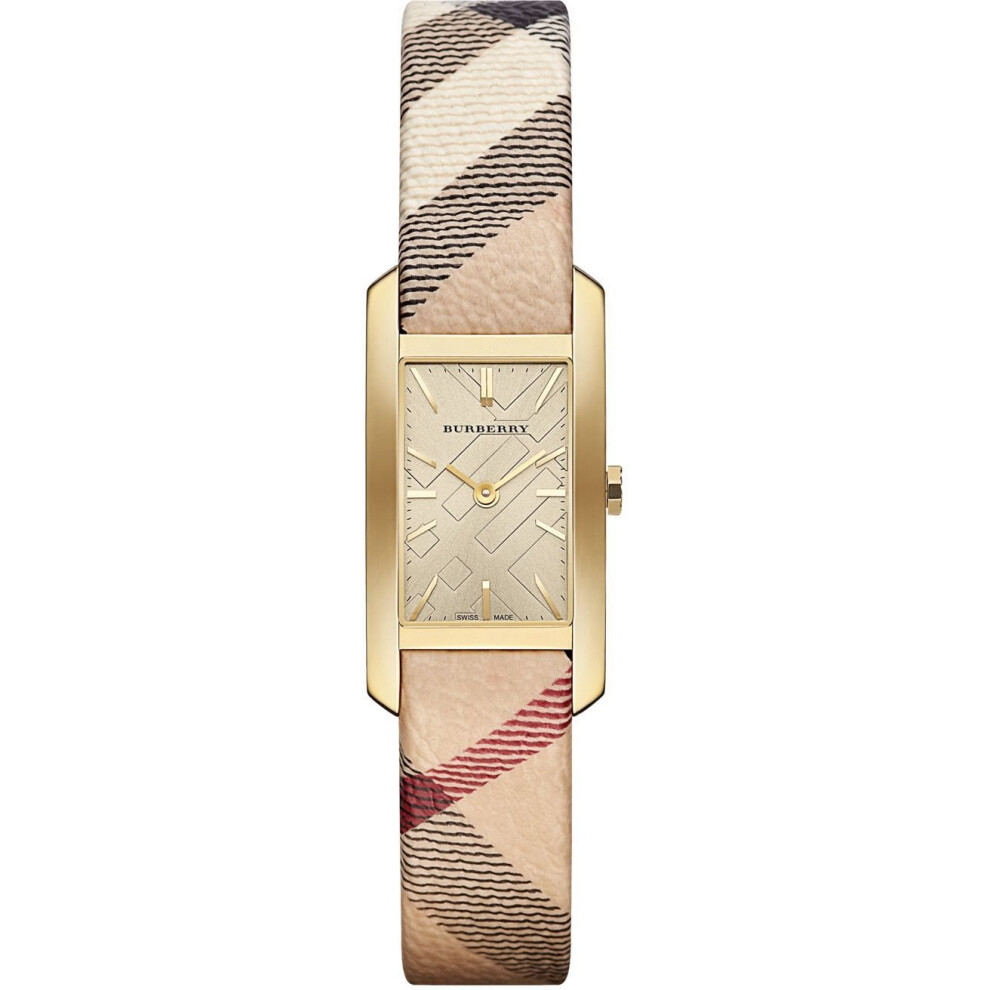 Burberry BU9509 Orologio Da Donna The Pioneer Check In Oro Giallo-image