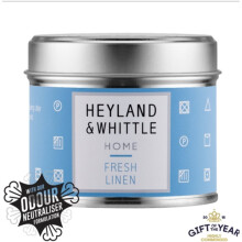 Heyland & Whittle Fresh Linen Candle in a Tin 180g