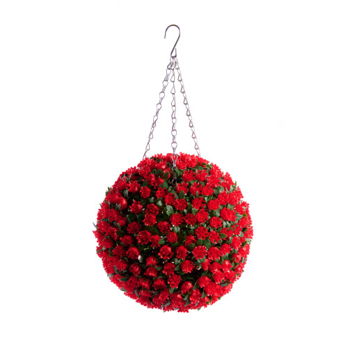 (Red, 28cm) Best Artificial Rose Flower Balls