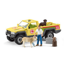 Figura Visita del veterinario a la granja - Schleich 42503 Farm World - A partir de 3 años