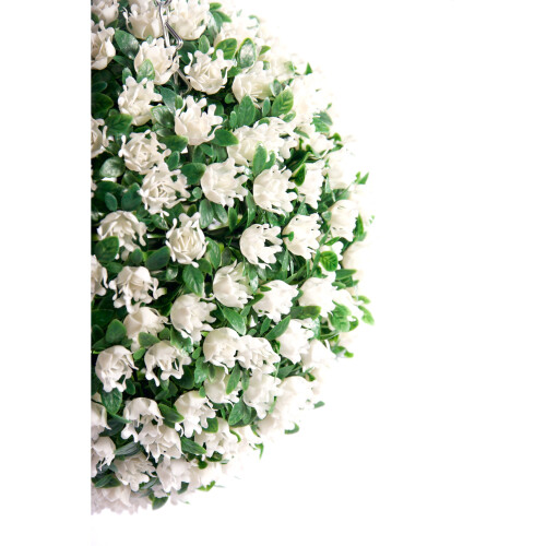 (White, 28cm) Best Artificial Rose Flower Balls 1