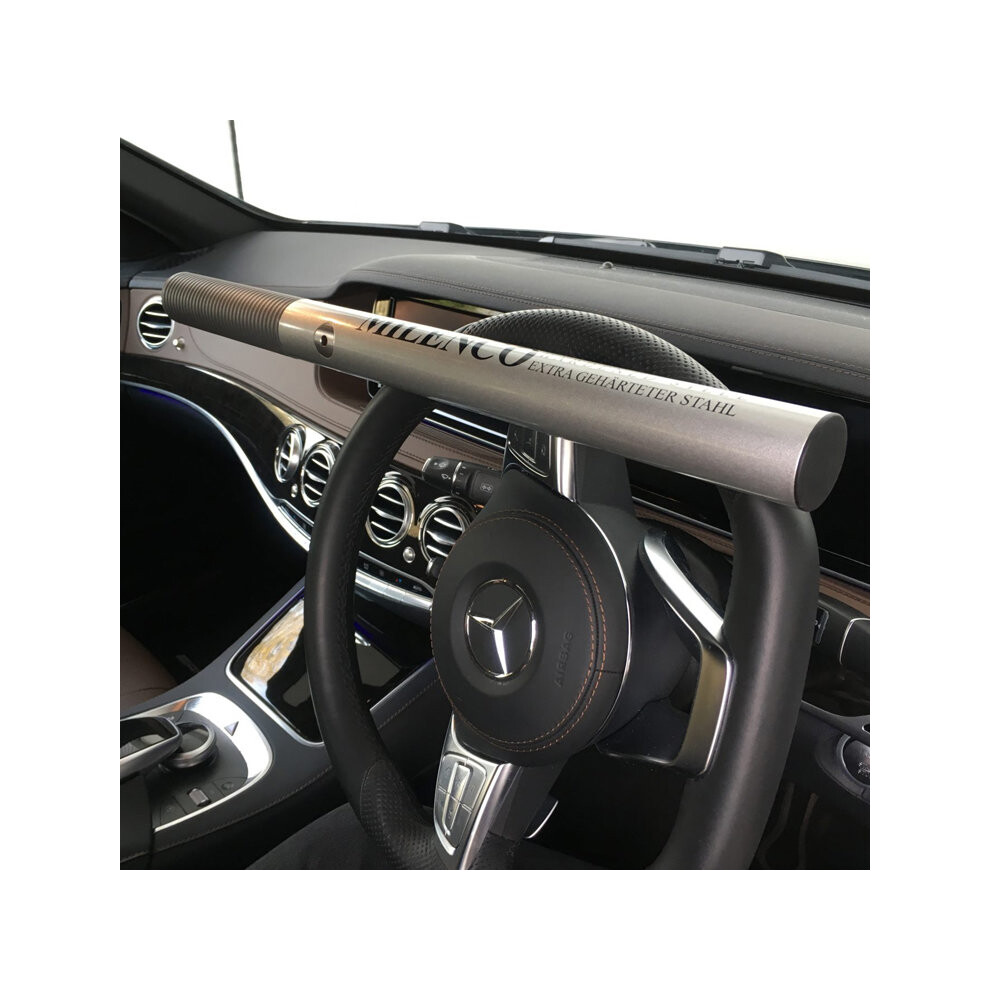 Milenco High Security Silver Steering Wheel Lock