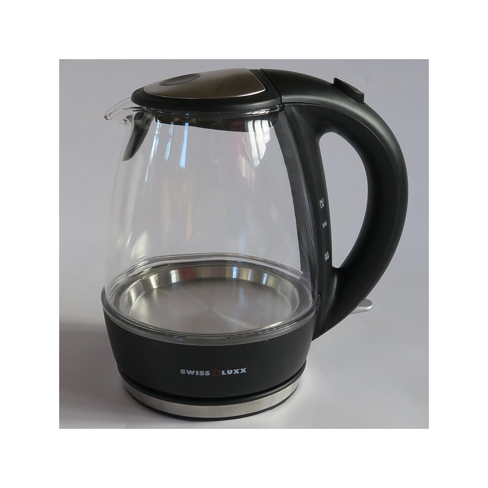 Swiss Luxx 1-Litre Glass Cordless Low Wattage Kettle, BPA Free-image-OPC-P5NSDZJ-NEW