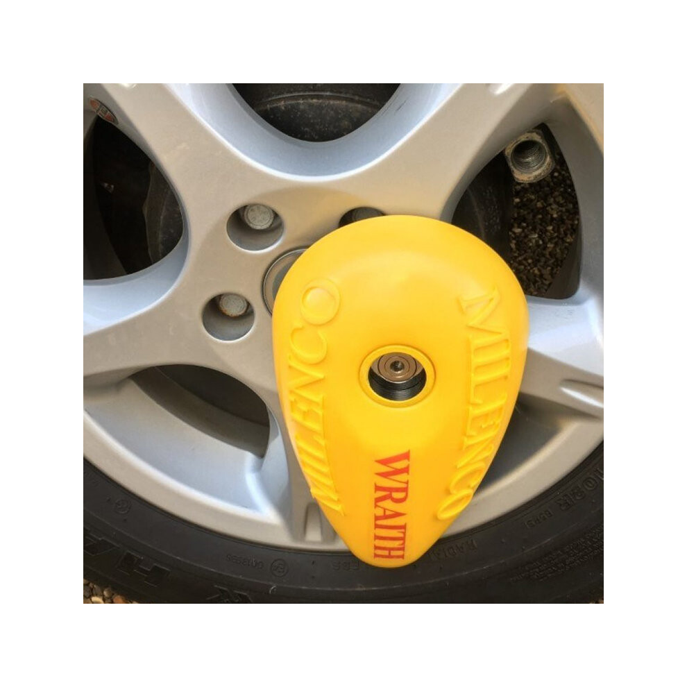 Milenco Wraith Caravan Wheel Lock, Sold Secure Gold