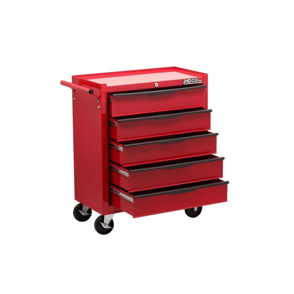 HILKA 5 DRAWER TOOL STORAGE CHEST TROLLEY ROLL CABINET CART