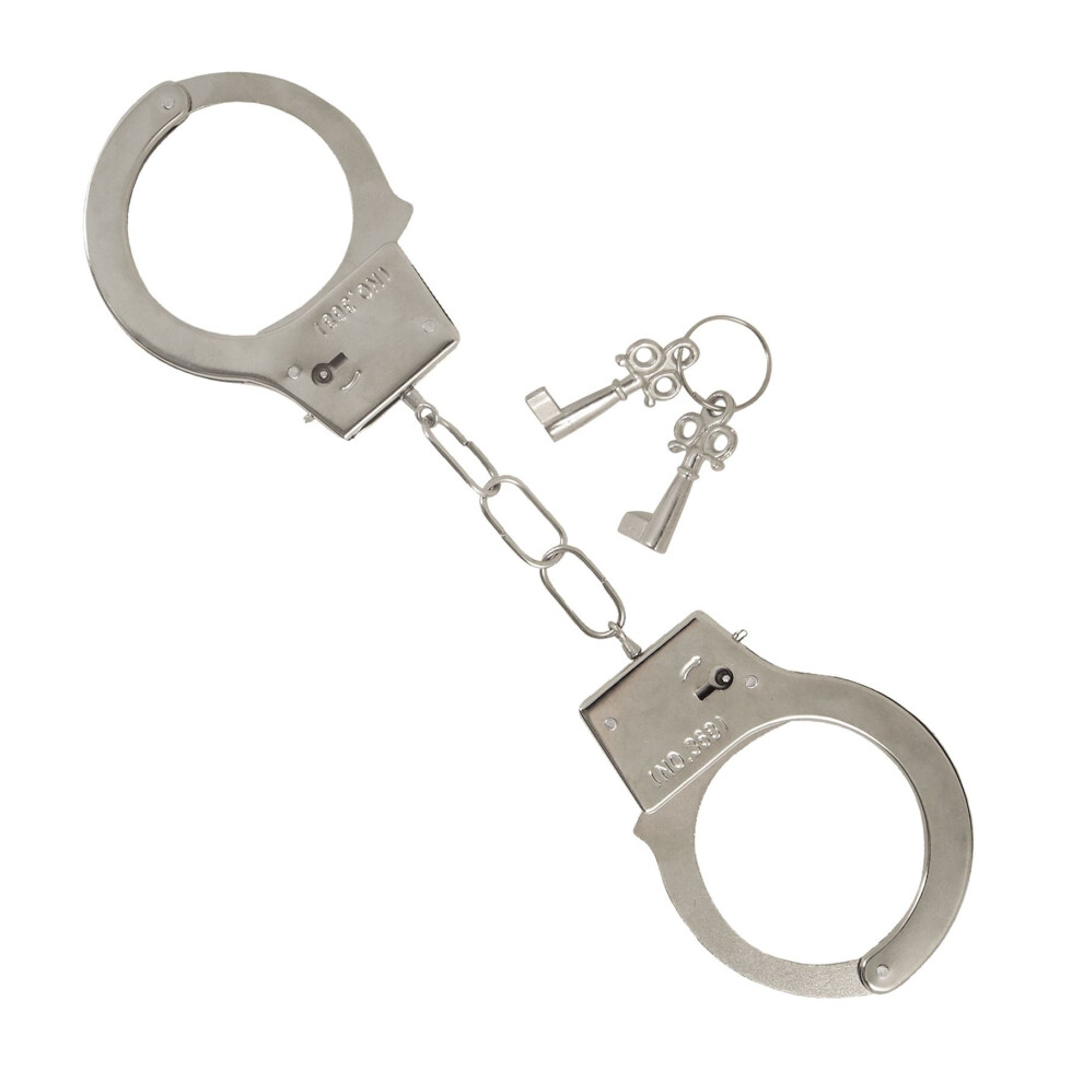 Henbrandt Metal Police Cop Handcuffs Silver