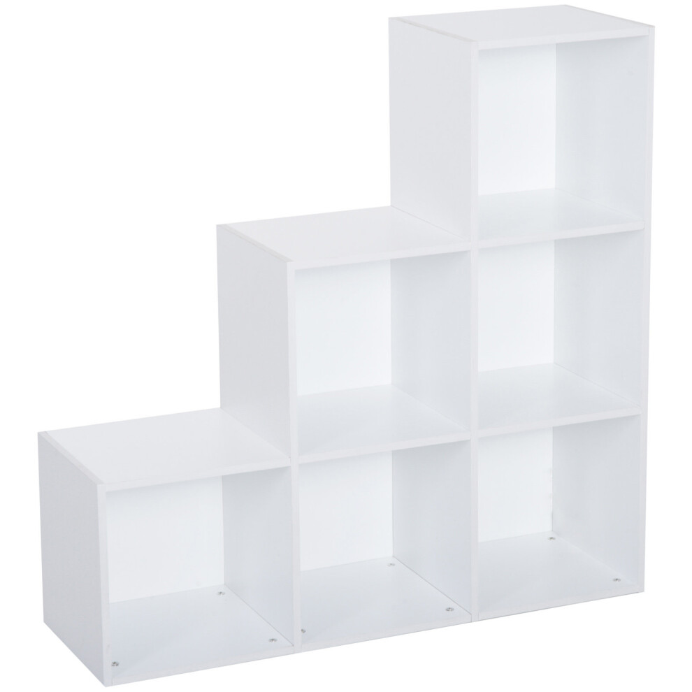 Homcom Storage Cabinet With 6 Cubes Closet Organiser With 3-Tier Shelf, White