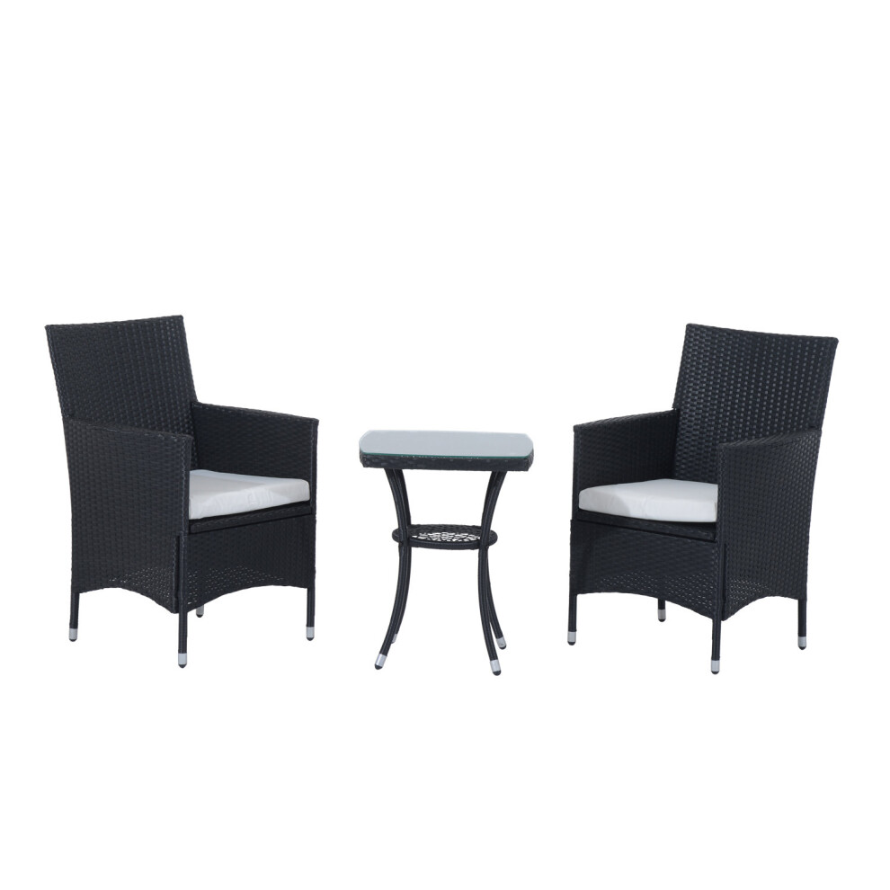 Outsunny Bistro Garden Furniture Set | Rattan Furniture Set