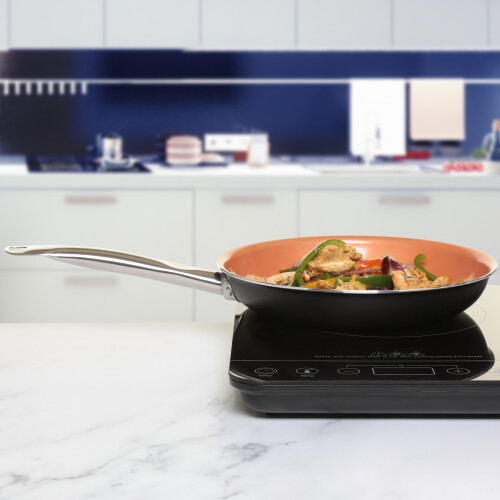 Home Icon Non Stick Copper Frying Pan Triple Ceramic Coating 26cm 2