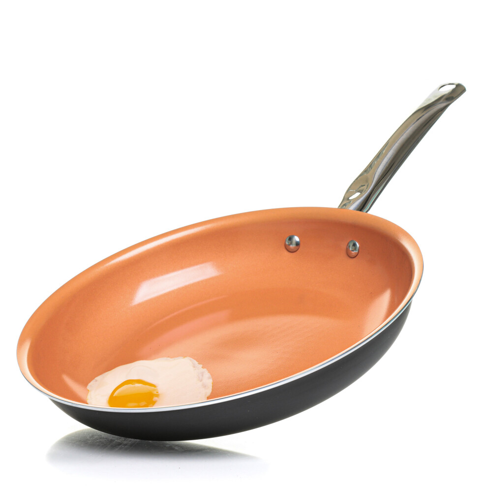 Home Icon Non Stick Copper Frying Pan Triple Ceramic Coating 26cm