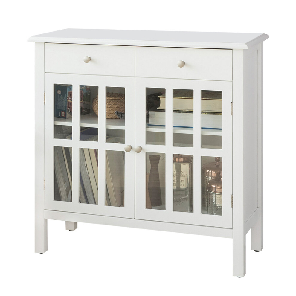 SoBuy® FSB23-W, White Sideboard Storage Cabinet Cupboard